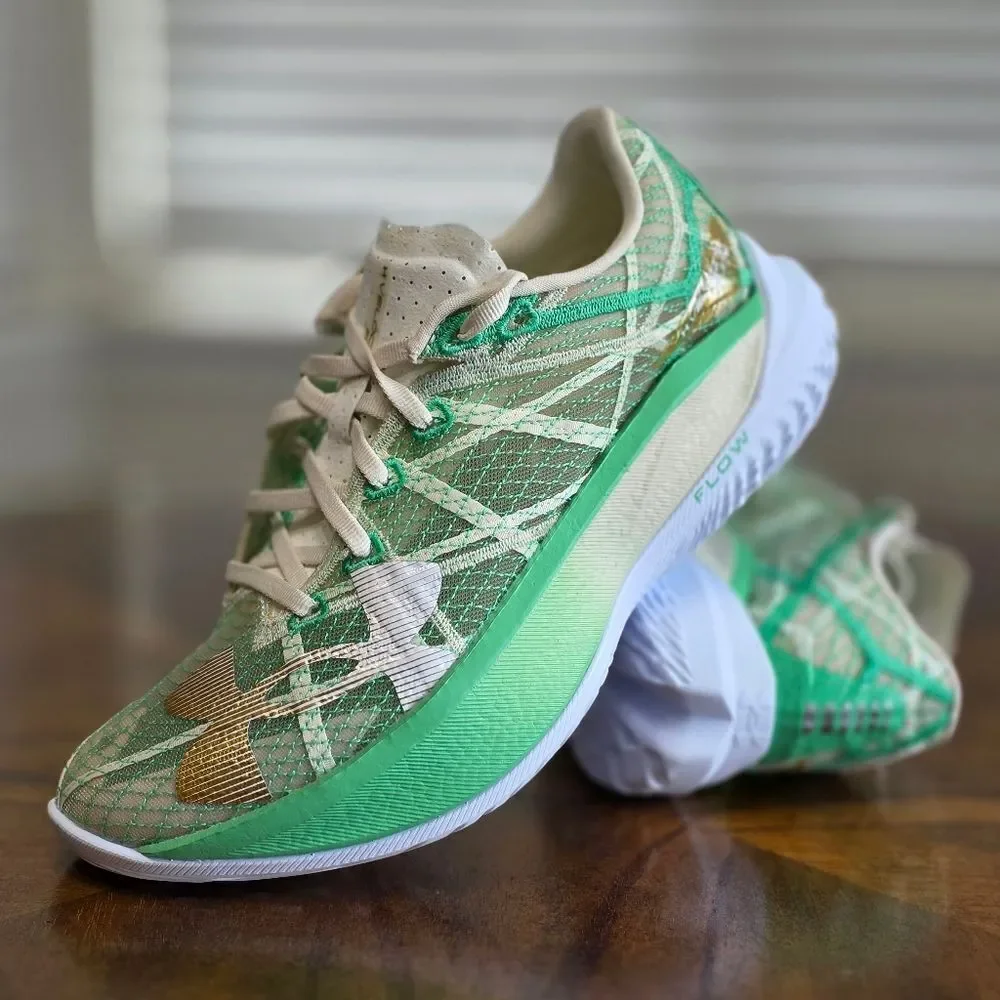 Under Armour Flow Velociti Elite 2 Running Shoes Women's 8.5 White Green 3027338